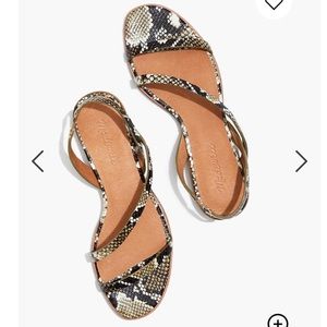 Madewell Heidi Snakeskin Slingback Sandal